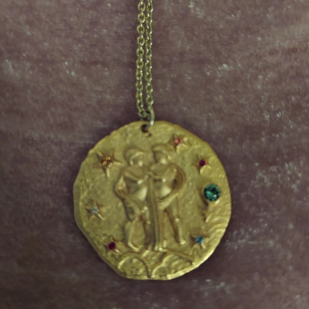 Maje Gold Plated Gemini Necklace